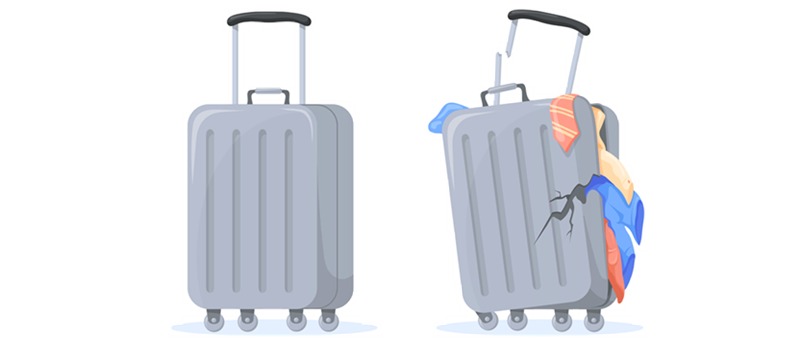 海外旅行でスーツケースが破損したら？海外旅行保険で補償されるかを解説